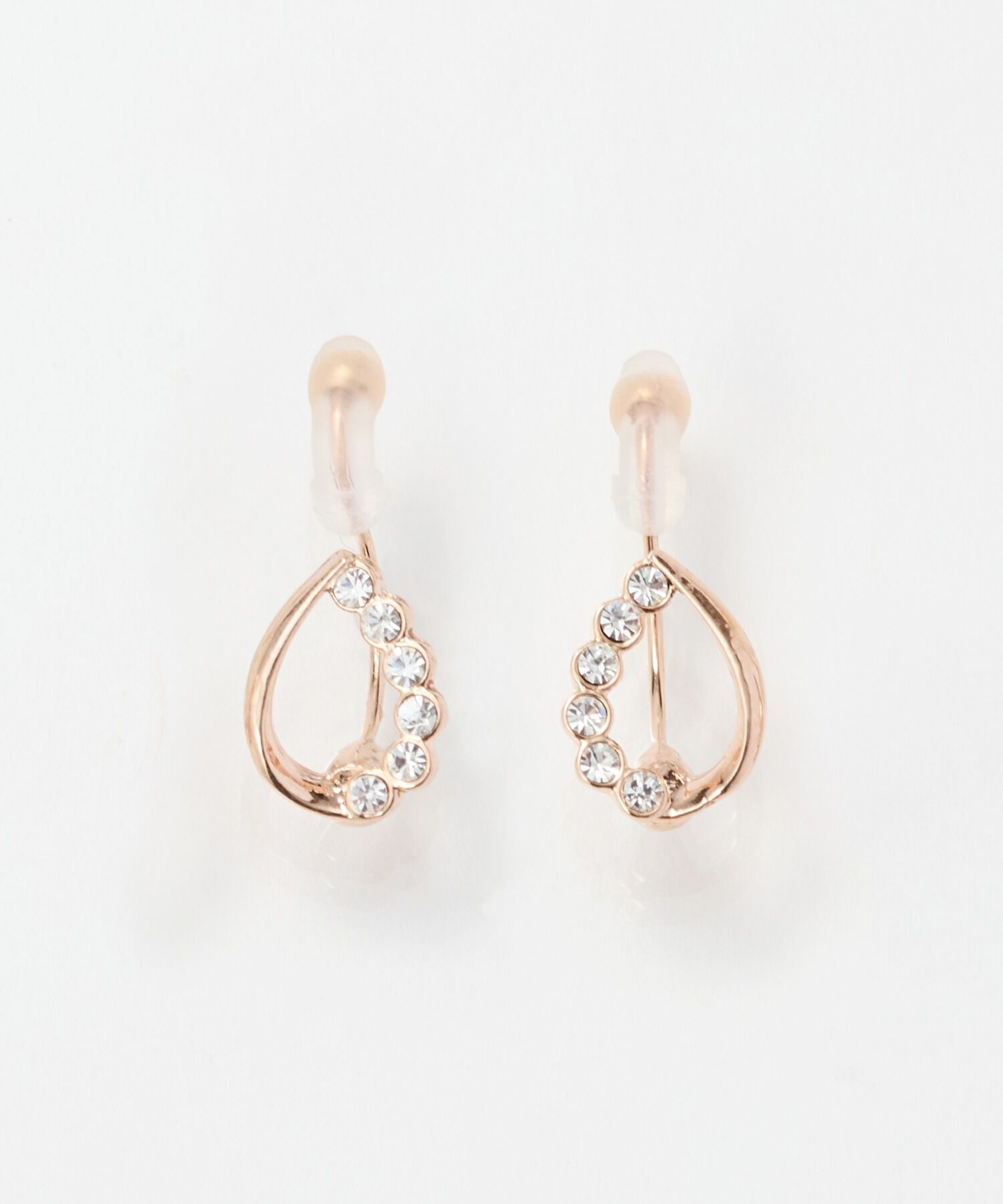 Phoebe「【痛くないシリーズ】【金属アレルギー対応】メテオドロップライトフィットイヤリング　シャンパンゴールド」|イヤリング|