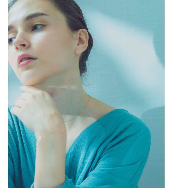 ete「K10YG ミラーカットチェーン ネックレス」|ネックレス|