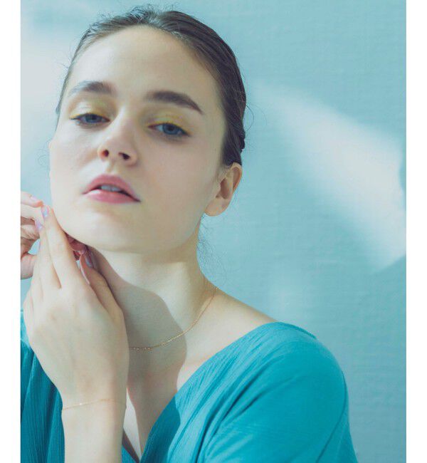 ete「K10YG ミラーカットチェーン ネックレス」|ネックレス|