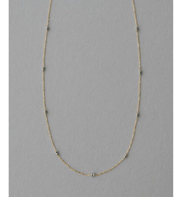 ete「K18YG e_Grain バイカラー ネックレス」|ネックレス|ゴールド系その他