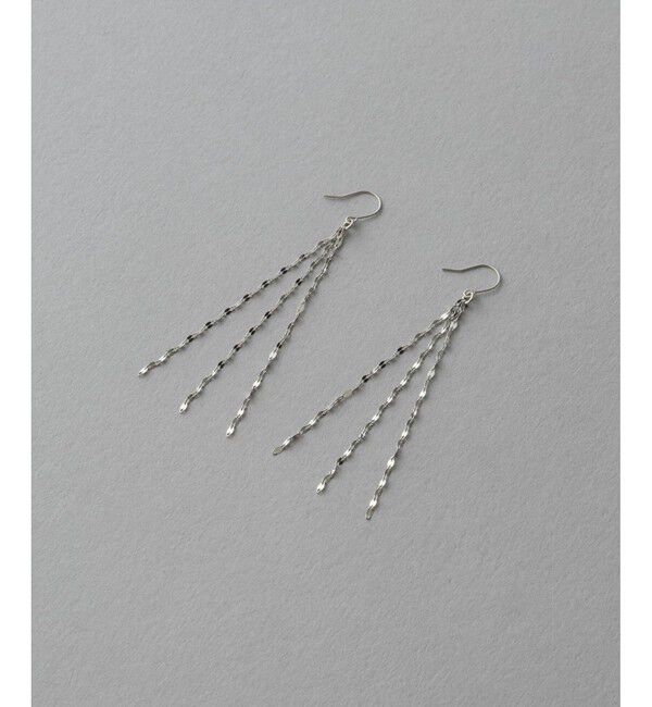 ete「ペタルチェーン フリンジ ピアス」|ピアス|