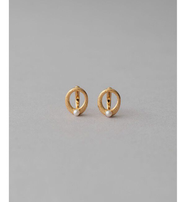 ete「パール オーバル イヤリング」|イヤリング|イエローゴールド