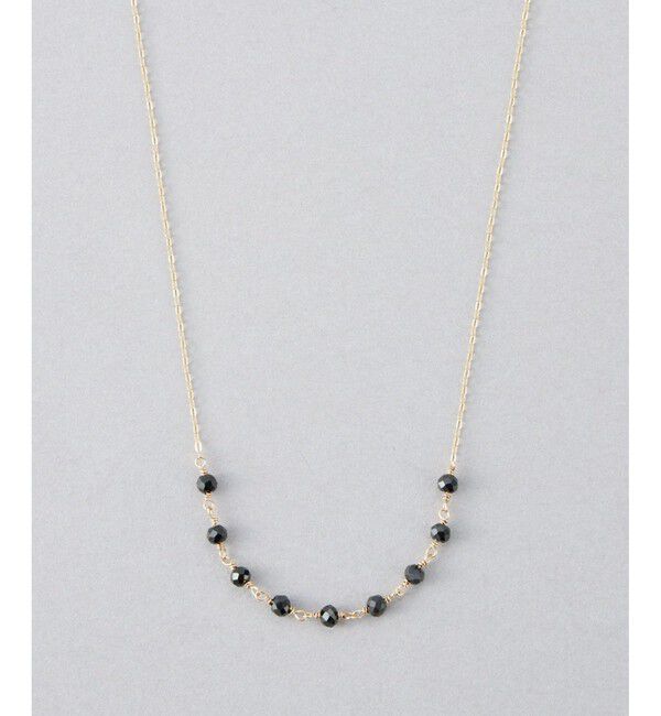 Jouete「K10YG ネックレス ブラックスピネル」|ネックレス|イエローゴールド
