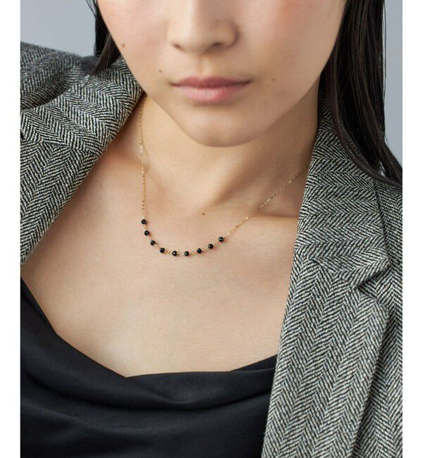 Jouete「K10YG ネックレス ブラックスピネル」|ネックレス|