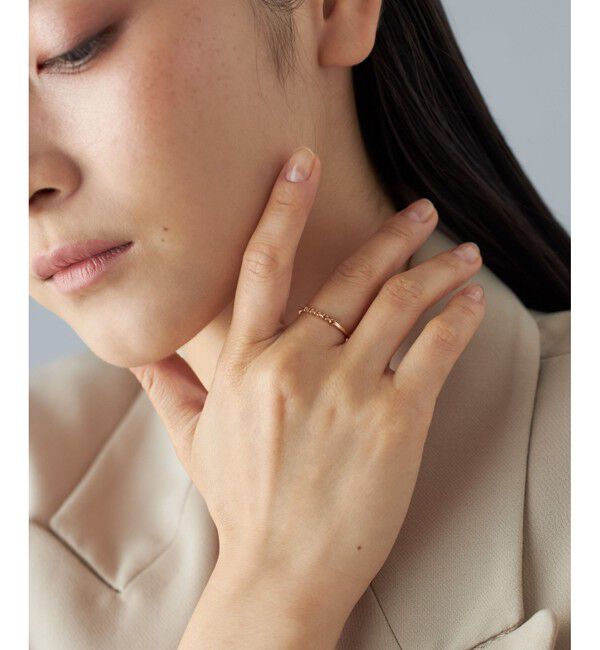 Jouete「[レイヤー] K10YG リング オレンジサファイア」|リング|