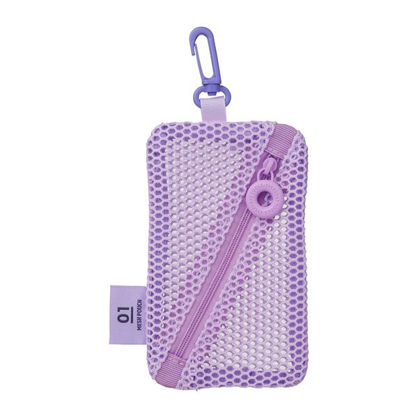  「ミニケース／メッシュコレクション」|ポーチ|パープル
