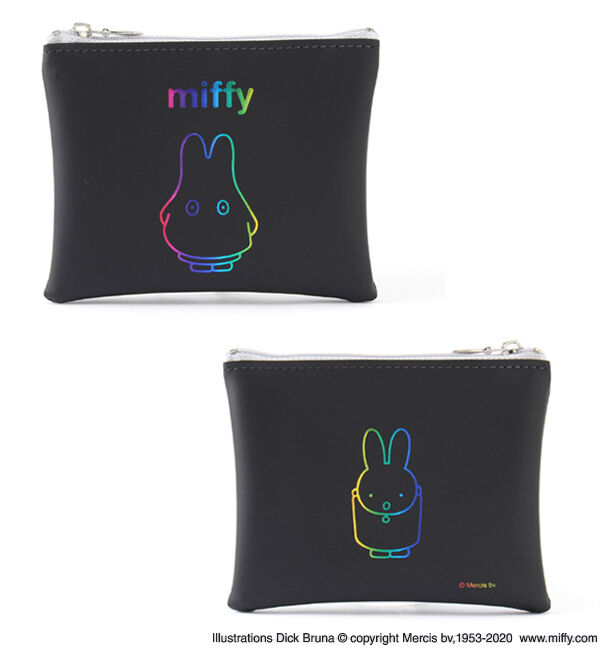  「PVC ミニフラットポーチ」|ポーチ|BLK