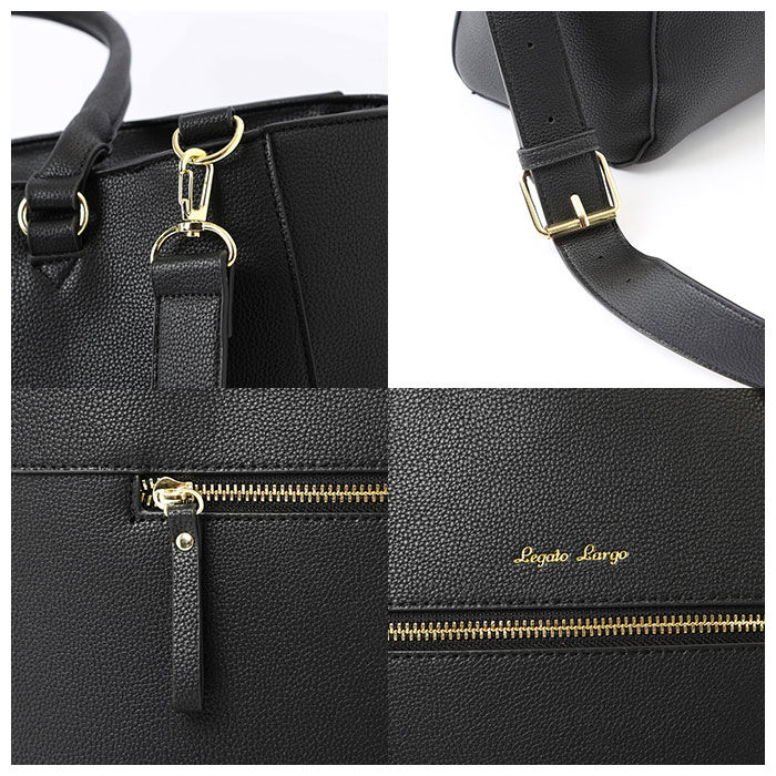 Legato Largo「レガートラルゴ トートバッグ 通販 A4 大きめ 通勤 通学 合皮 フェイクレザー 可愛い」|トートバッグ|