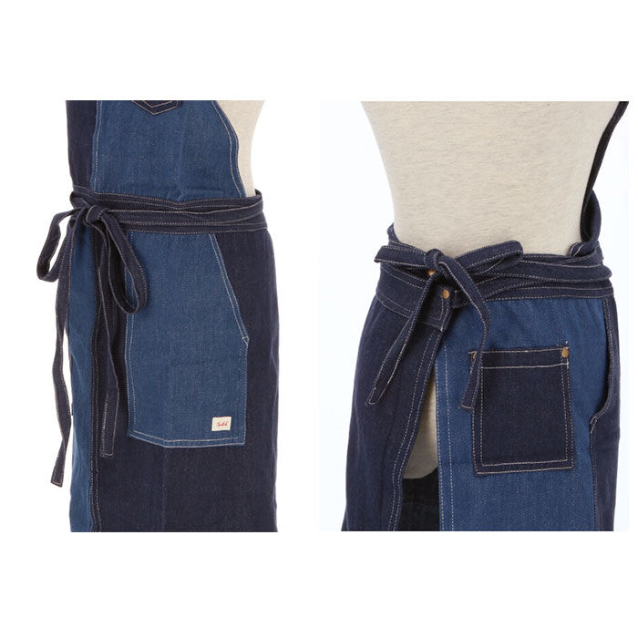 BACKYARD FAMILY「デニム生地 エプロン 通販 ロングタイプ ワークエプロン ワークウェア カフェエプロン 簡単 脱着」|食器・キッチングッズ|