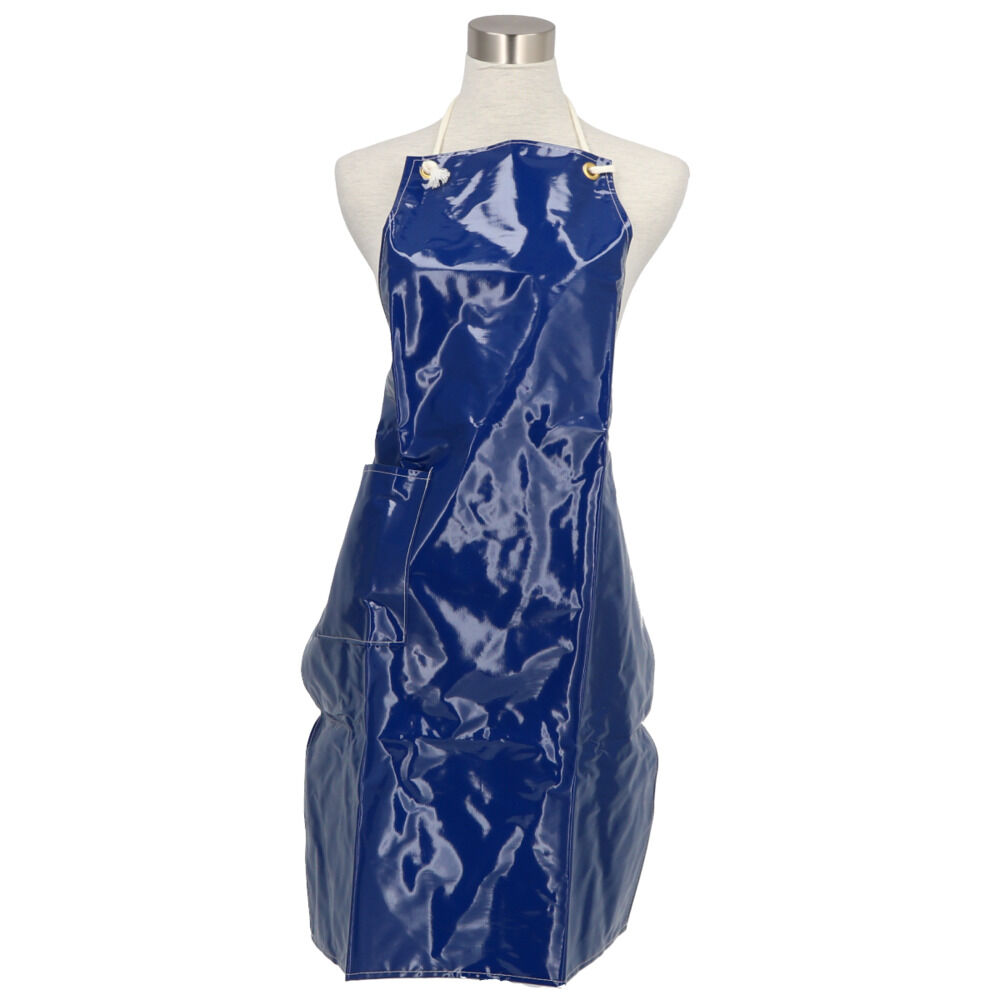 BACKYARD FAMILY「防水 エプロン おしゃれ 通販 業務用 厨房 おしゃれ エナメルエプロン 板前 水産加工 トリマー」|食器・キッチングッズ|ブルー2