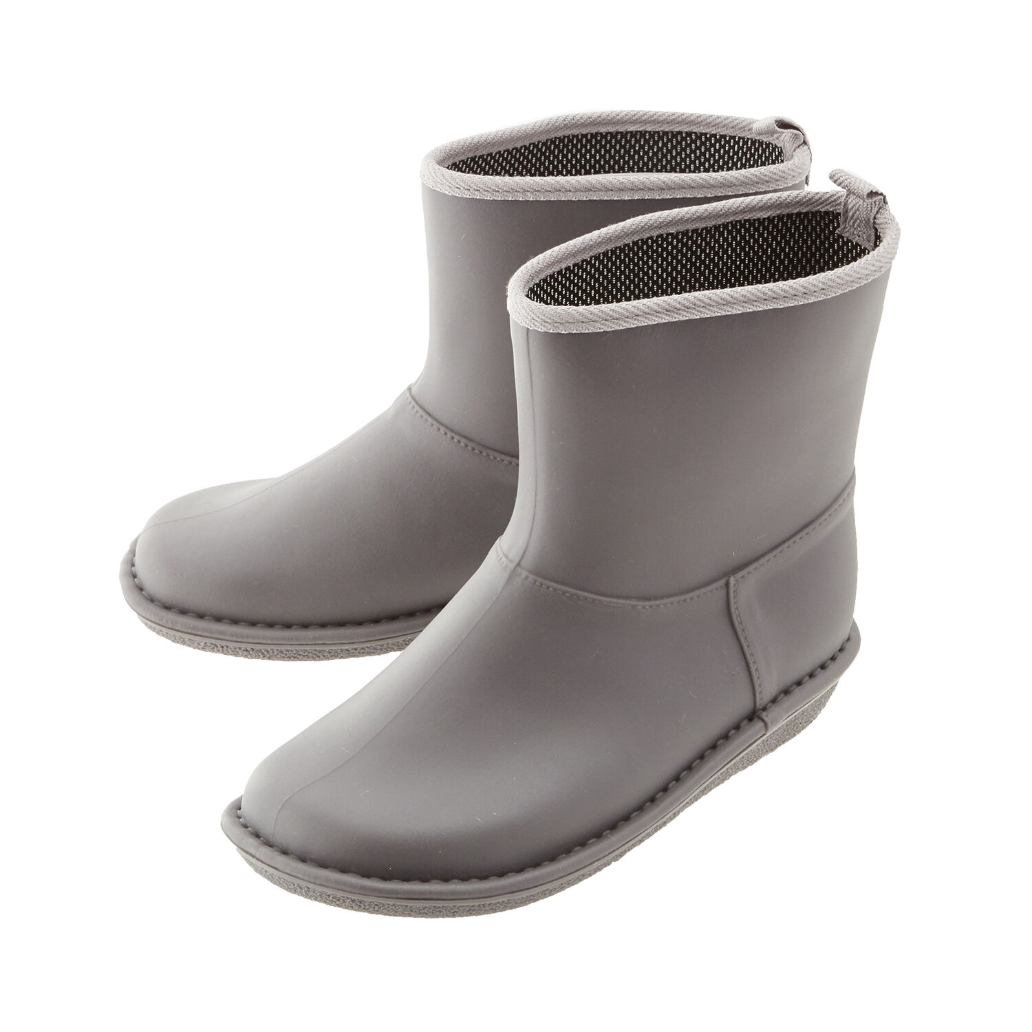 BACKYARD FAMILY「レインブーツ レディース ショート 通販 Charming チャーミング レインシューズ 長靴」|レインシューズ|グレー1