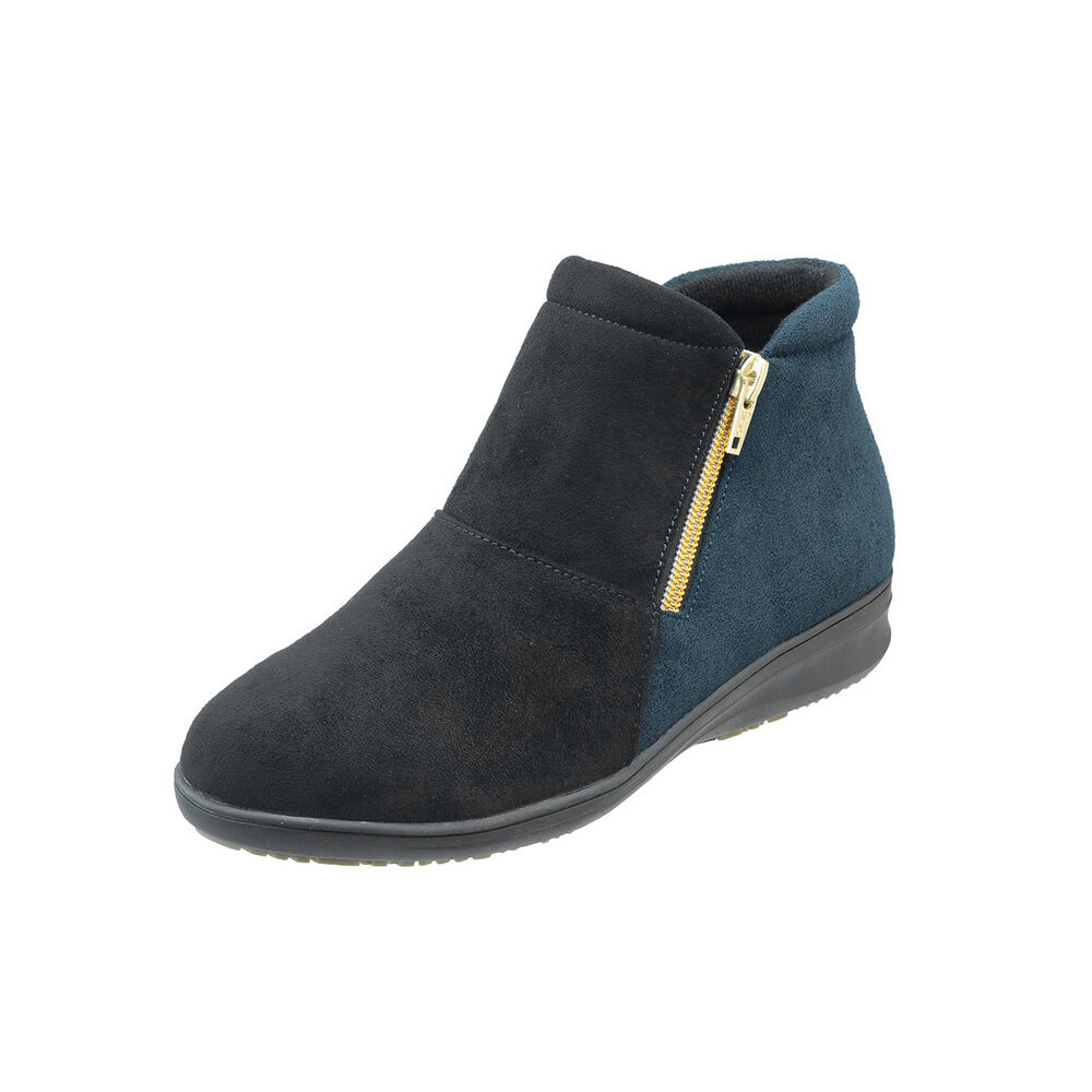 BACKYARD FAMILY「ショートブーツ レディース 歩きやすい 通販 パンジー 4644 ブランド pansy ブーツ 冬」|ショートブーツ|ブルー1