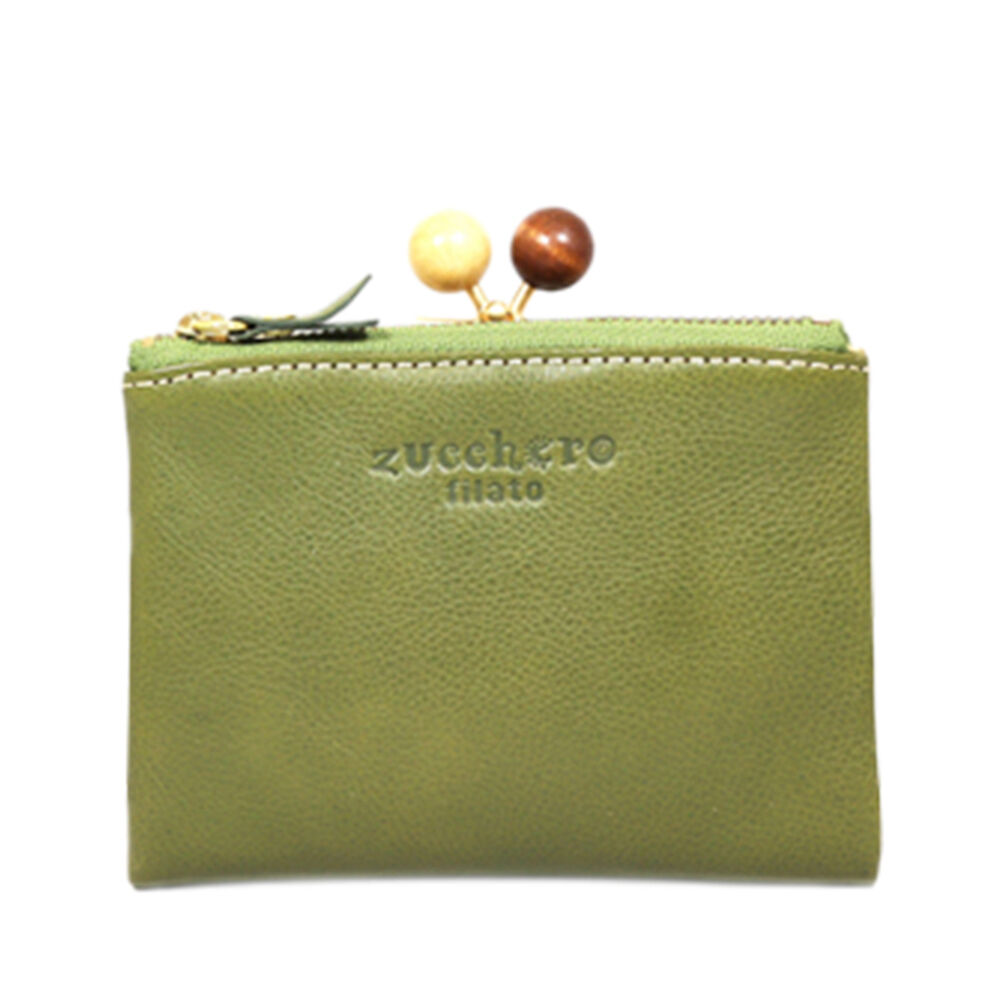 BACKYARD FAMILY「財布 二つ折り がま口 通販 レディース 本革 がま口財布 がまぐち財布 使いやすい おしゃれ」|財布|グリーン1