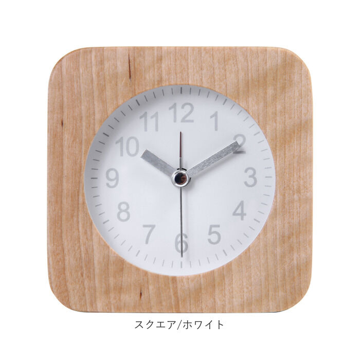 BACKYARD FAMILY「TABLE CLOCK 置時計 ウッド 目覚まし時計 通販 置き時計 アラームクロック アラーム」|クロック・置時計|