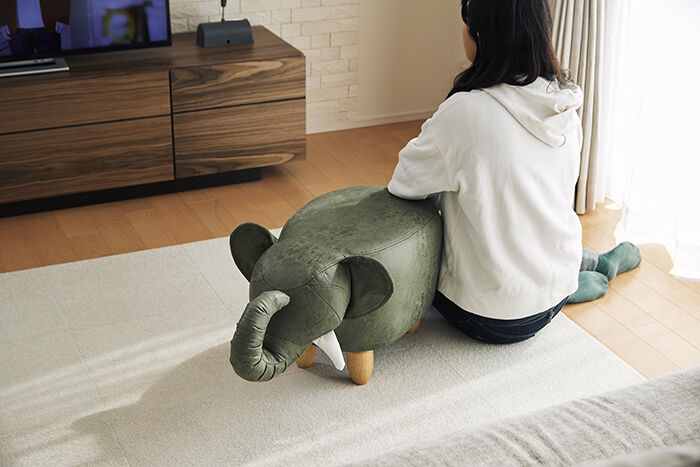 BACKYARD FAMILY「アニマル スツール 楽天 アニマルモチーフ ゾウ オットマン En Fance EF-ST11」|その他|