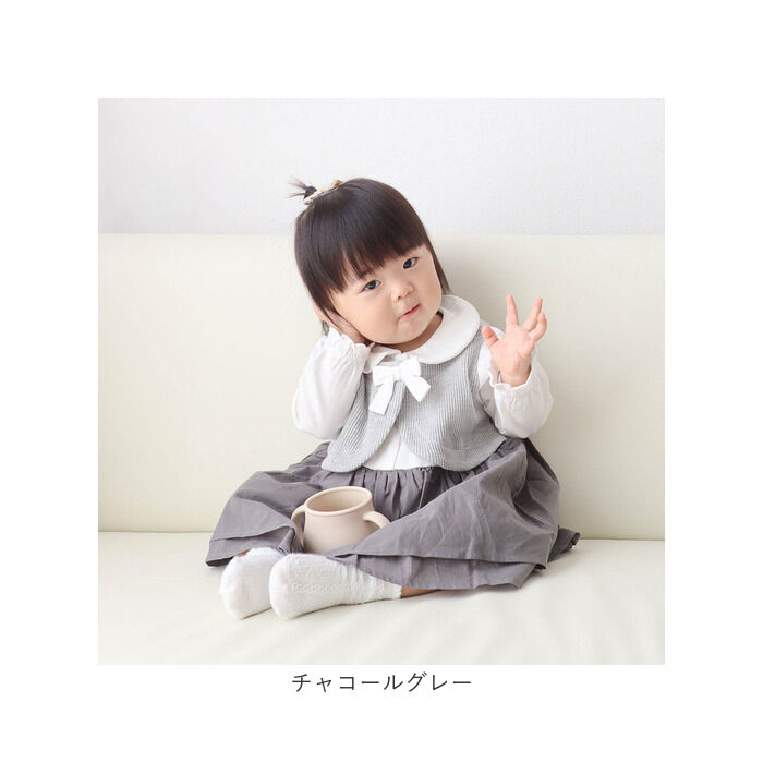 BACKYARD FAMILY「ベビー フォーマル ロンパース 女の子 通販 長袖 ベビーフォーマル 秋冬 春 ボレロ リボン」|その他ベビーウェア|
