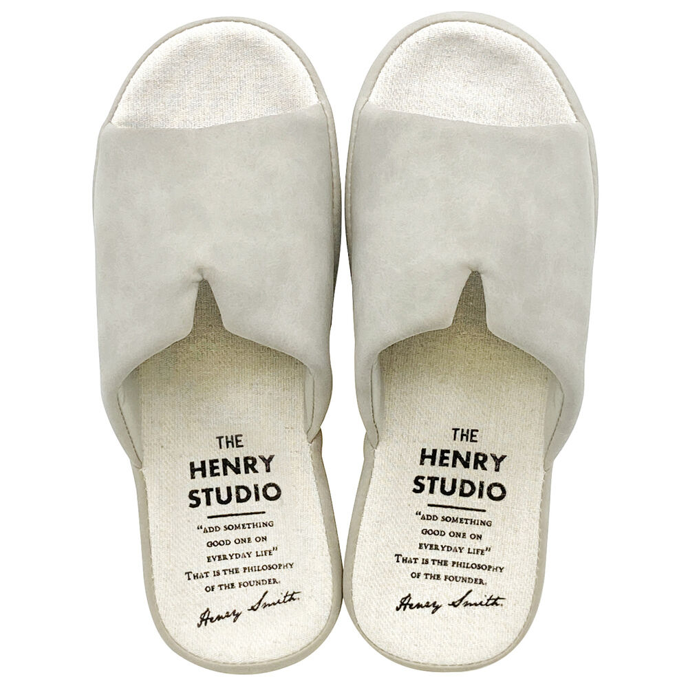 BACKYARD FAMILY「スリッパ 洗える 前開き 通販 ルームスリッパ おしゃれ 前あきスリッパ 室内履き 部屋履き」|ルームシューズ|グレー1