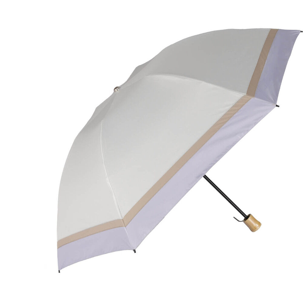 BACKYARD FAMILY「KIZAWA 折りたたみ傘 通販 日傘 折りたたみ 完全遮光 傘 55cm 折畳み傘 晴雨兼用」|傘|パープル1