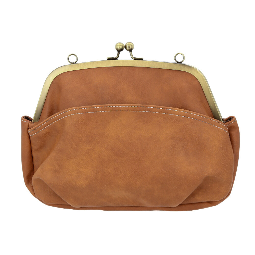 BACKYARD FAMILY「リズデイズ LIZDAYS がま口バッグ レトロ 通販 2way ショルダーバッグ レディース」|ショルダー・メッセンジャー|ブラウン1