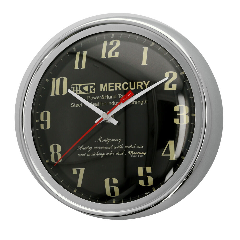 MERCURY「マーキュリー 壁掛け時計 mercury 通販 雑貨 MONTGOMERY ウォールクロック 時計」|クロック・置時計|ブラック1