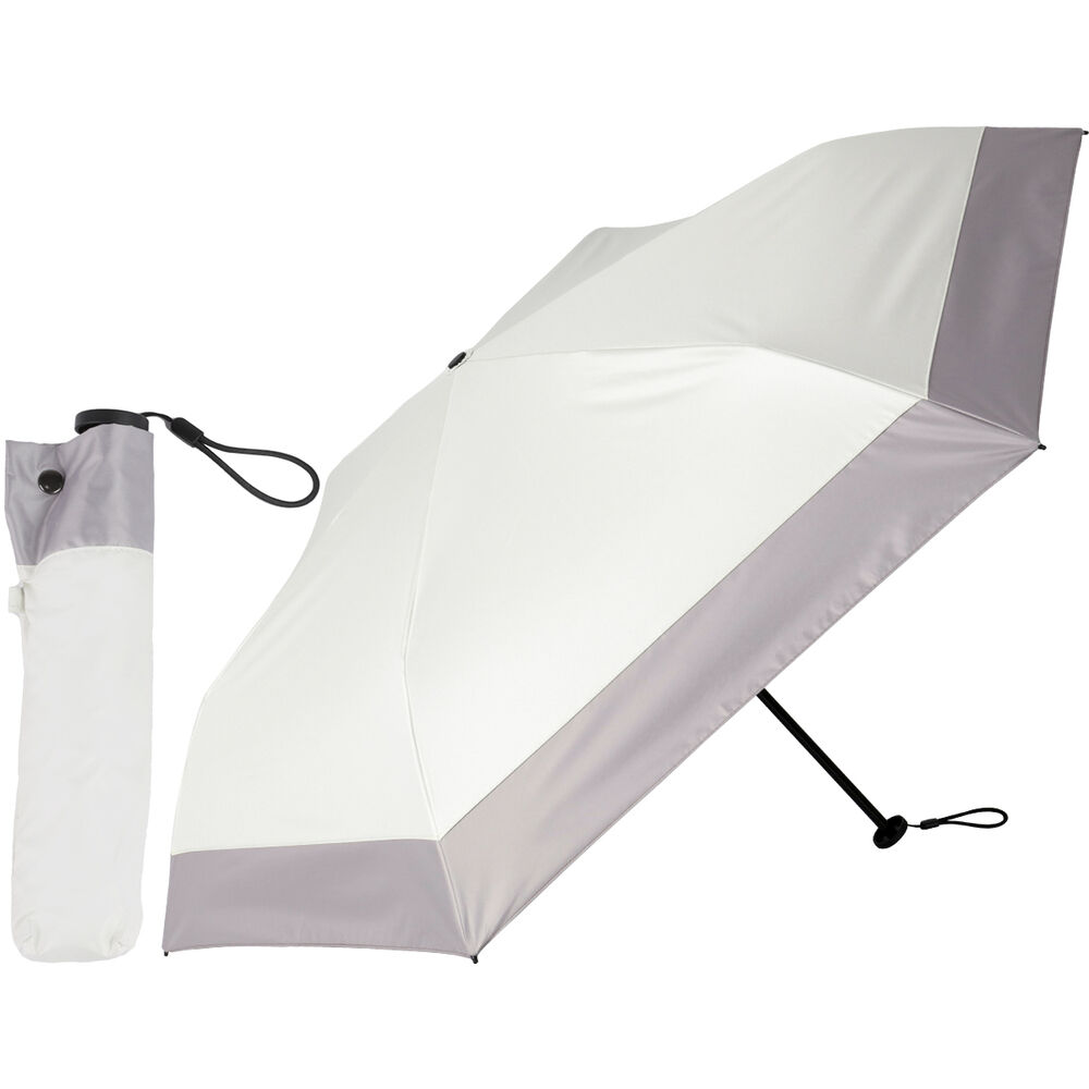 BACKYARD FAMILY「KIZAWA 日傘 UVカット 100 通販 超軽量カーボン傘 折りたたみ日傘 折り畳み日傘」|傘|グレー1