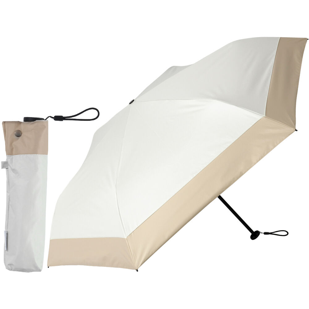 BACKYARD FAMILY「KIZAWA 日傘 UVカット 100 通販 超軽量カーボン傘 折りたたみ日傘 折り畳み日傘」|傘|ベージュ1