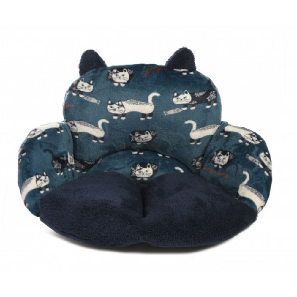 BACKYARD FAMILY「モケモケット 包まる 座布団 アニマル 通販 包まる座布団 クッション 包み込む 暖かい もこもこ」|その他|ブルー1