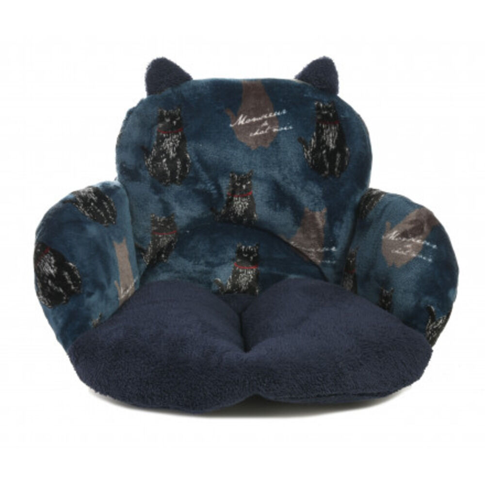 BACKYARD FAMILY「モケモケット 包まる 座布団 アニマル 通販 包まる座布団 クッション 包み込む 暖かい もこもこ」|その他|ブルー2