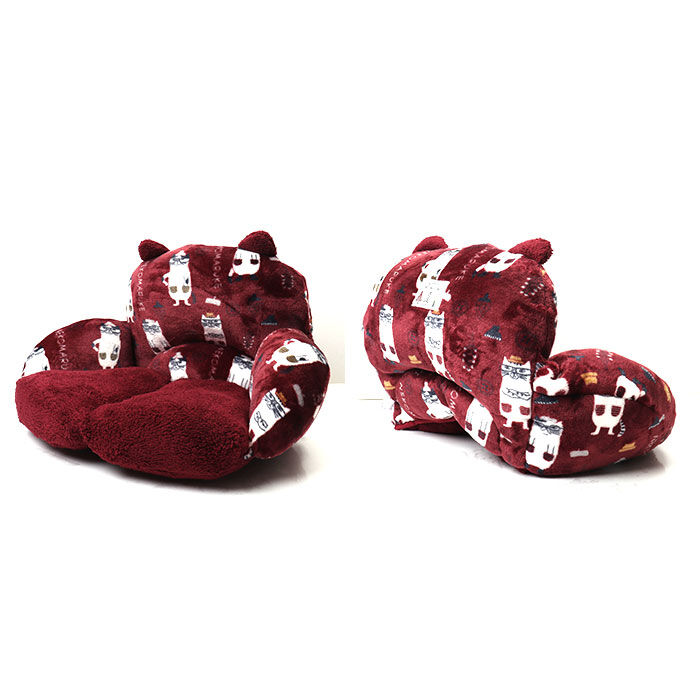 BACKYARD FAMILY「モケモケット 包まる 座布団 アニマル 通販 包まる座布団 クッション 包み込む 暖かい もこもこ」|その他|