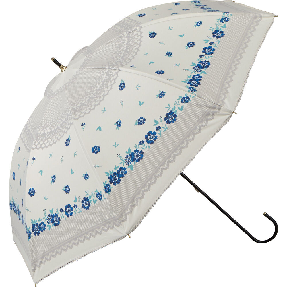 BACKYARD FAMILY「晴雨兼用傘 50cm 長傘 レディース 通販 雨傘 日傘 傘 かさ カサ 婦人傘 晴雨兼用 柄」|傘|ベージュ2