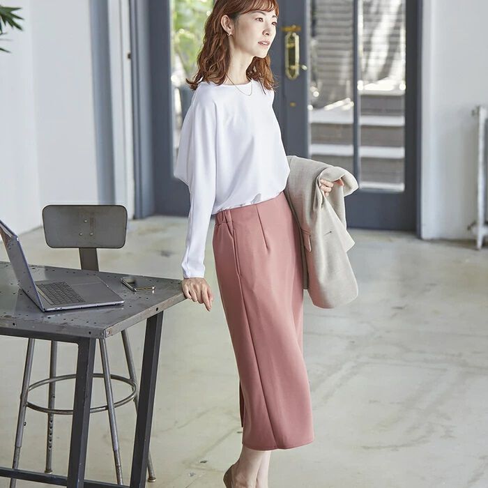 BACKYARD FAMILY「スカート ミモレ丈 オフィス 通販 タイトスカート ロングスカート ミディアム丈スカート」|スカート|