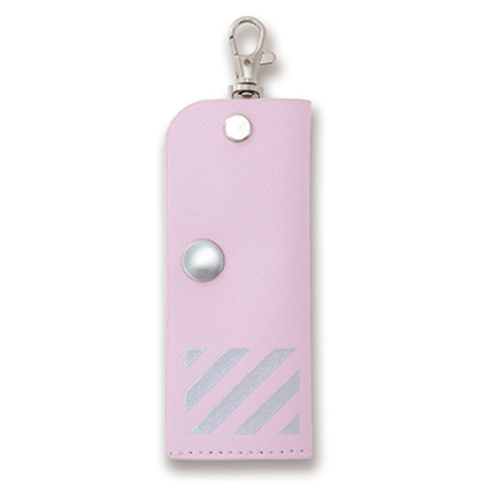 BACKYARD FAMILY「キーケース 目隠し 通販 目隠しキーケース 鍵入れ ケース 鍵 キー 伸縮可能 リール リール式」|キーケース|パープル1