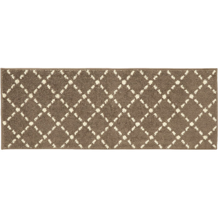 BACKYARD FAMILY「キッチンマット 120 通販 45x120cm 台所マット マット ズレ防止 洗濯機で丸洗い」|その他|ブラウン1