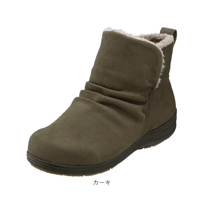 BACKYARD FAMILY「パンジー ブーツ pansy 4690 通販 ショートブーツ 婦人靴 レディース シューズ 幅広」|ショートブーツ|