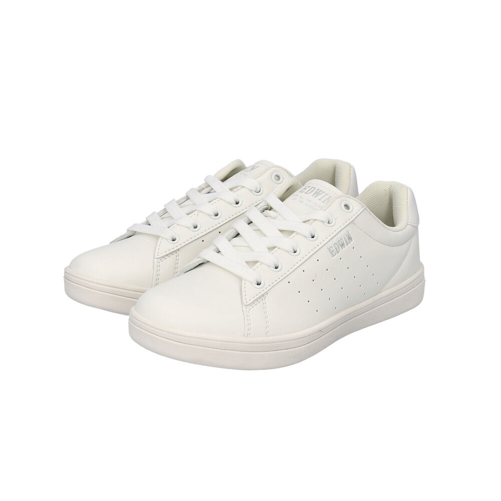 BACKYARD FAMILY「EDWIN スニーカー EDW4328 エドウィン 通販 レディース ローカットスニーカー 軽量」|スリッポン|ホワイト1