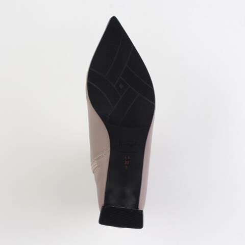 銀座かねまつ「LSFW2562STEGRE　【本革】【防水】アクアベルクリアヒールショートブーツ」|ショートブーツ|