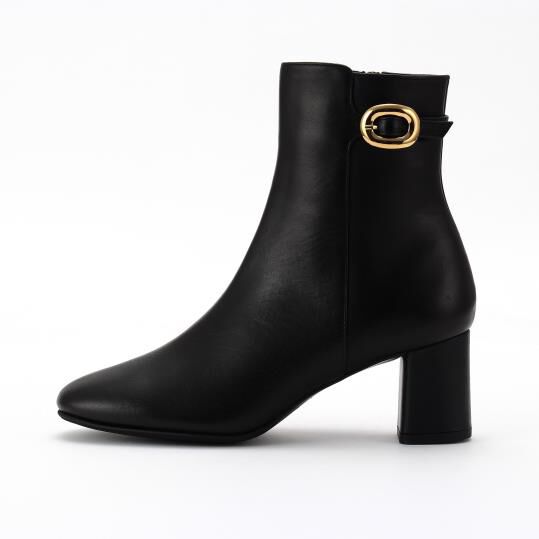 銀座かねまつ「NB258106STEBLK 【防水】【本革】アクアベルショートブーツ」|ショートブーツ|