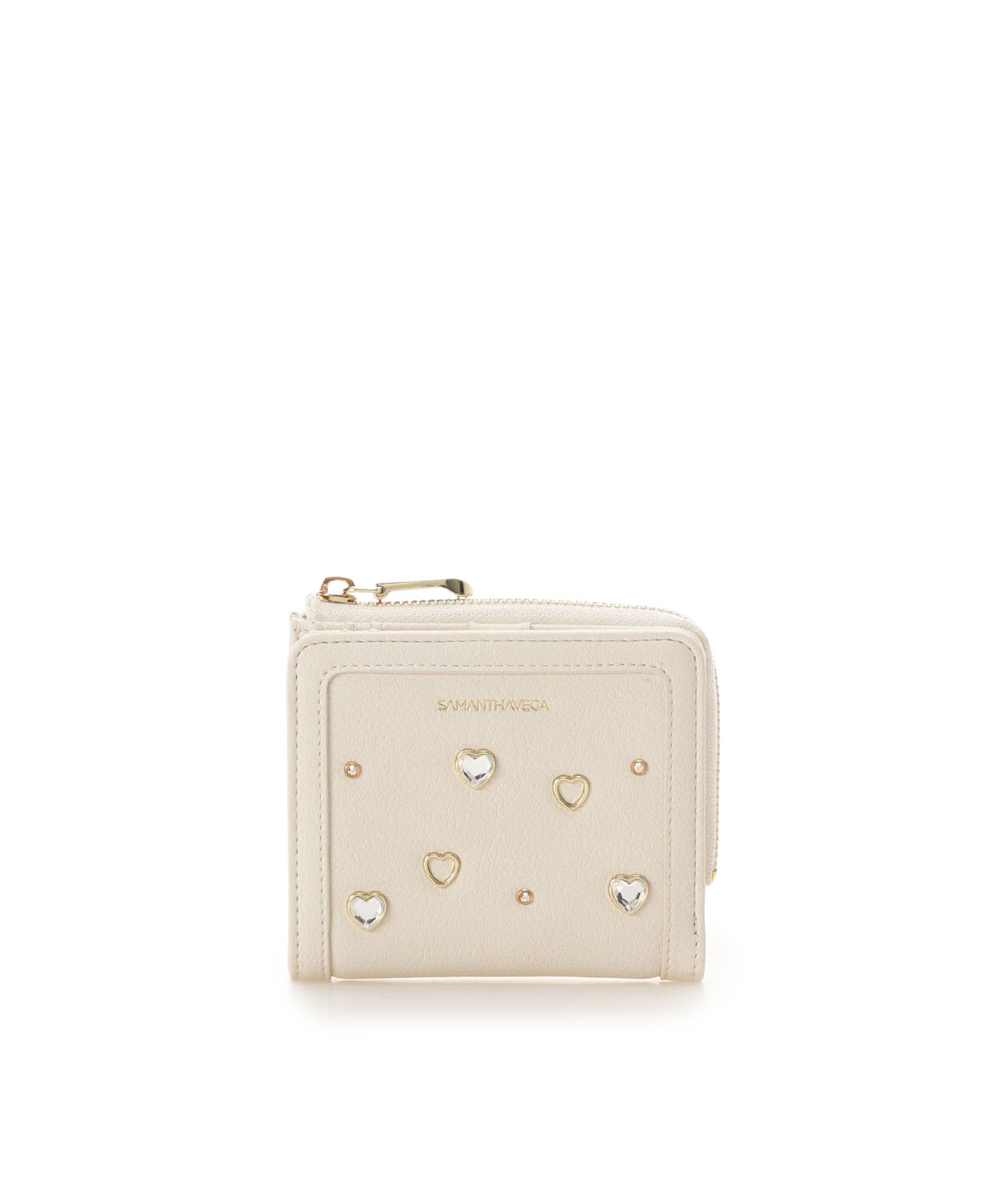 Samantha Vega「ビジューハート折財布」|財布|ホワイト