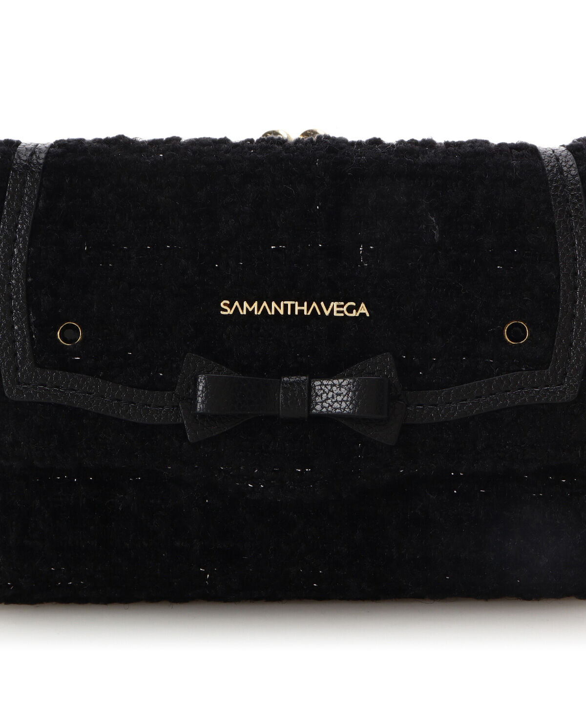 Samantha Vega「ソリッドリボンツイード折財布」|財布|