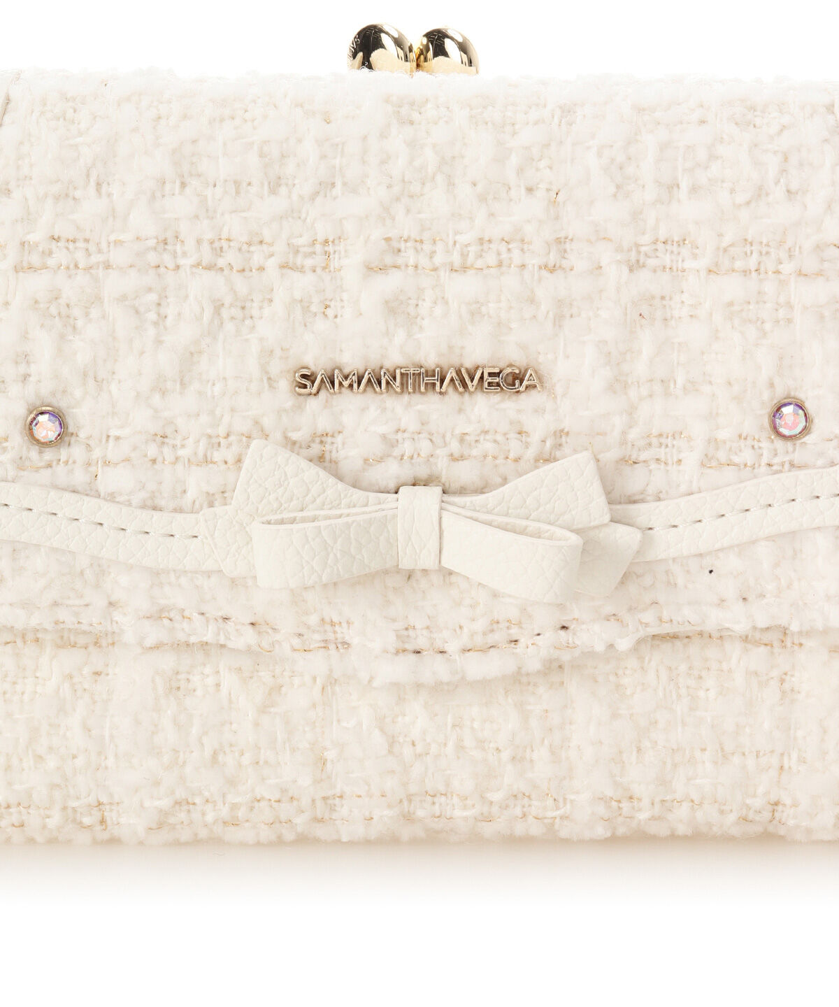 Samantha Vega「ソリッドリボンツイード折財布」|財布|