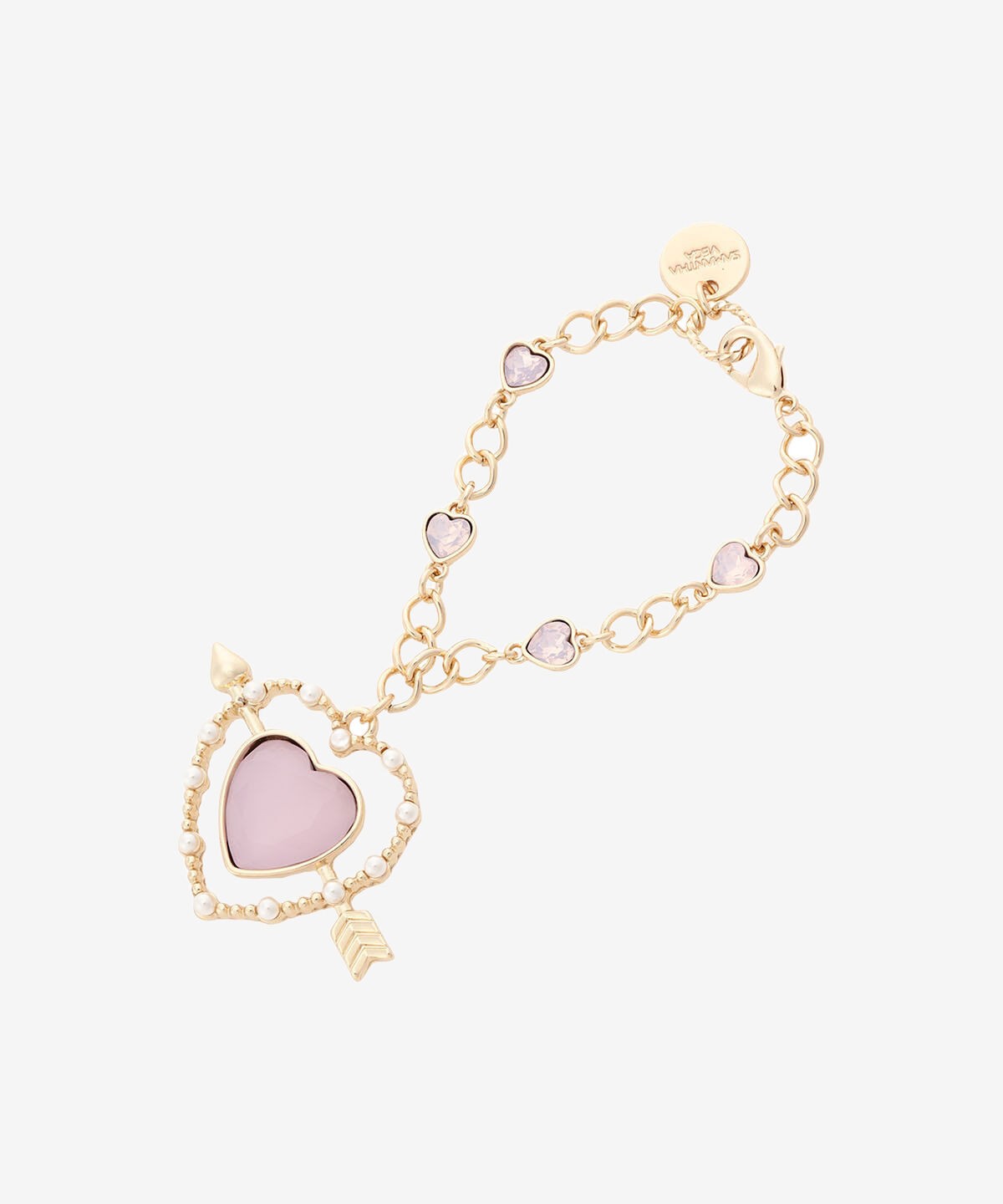 Samantha Vega「ハートキューピットチャーム」|チャーム・キーホルダー|ピンク