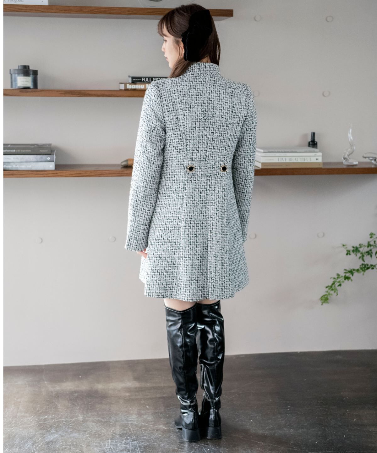 REDYAZEL「ファンシーツイードダブルボタンコート」|その他|