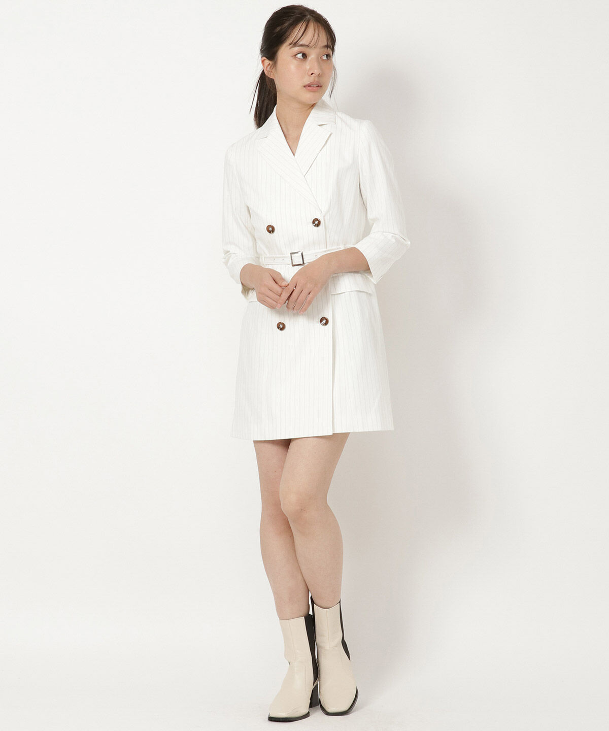 REDYAZEL「テーラーカラーミニワンピース」|ワンピース|