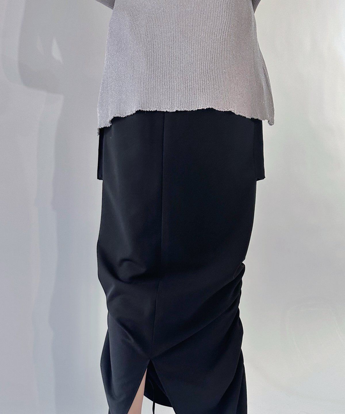 REDYAZEL「ミリタリーポケットデザインドロストマキシスカート」|タイト|