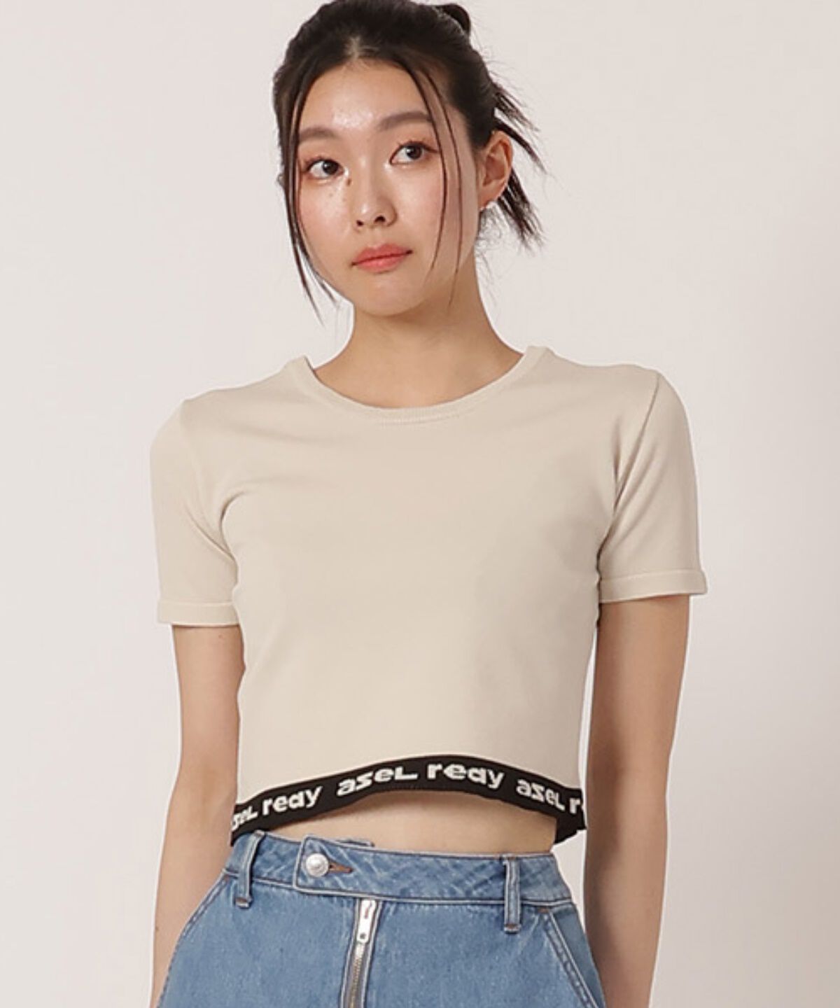 REDYAZEL「ロゴジャガード切り替えプルオーバー」|Tシャツ・カットソー|オフ