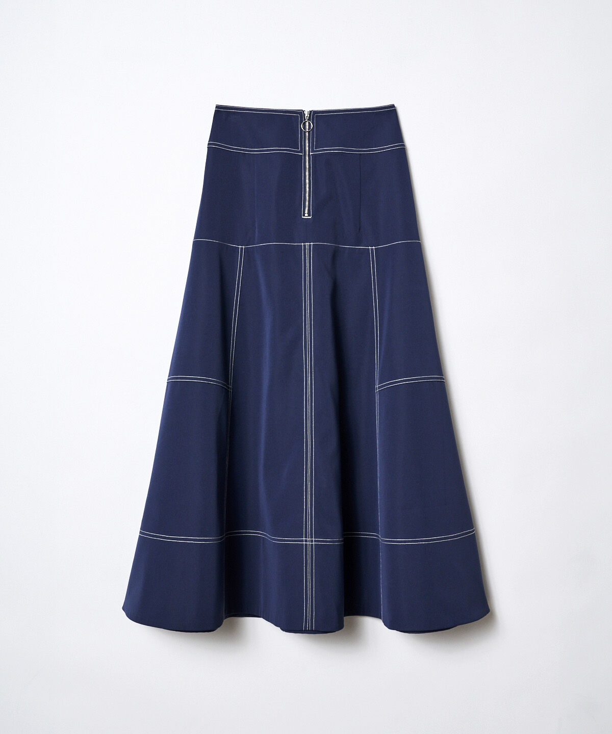 REDYAZEL「配色ステッチフレアスカート」|フレア|