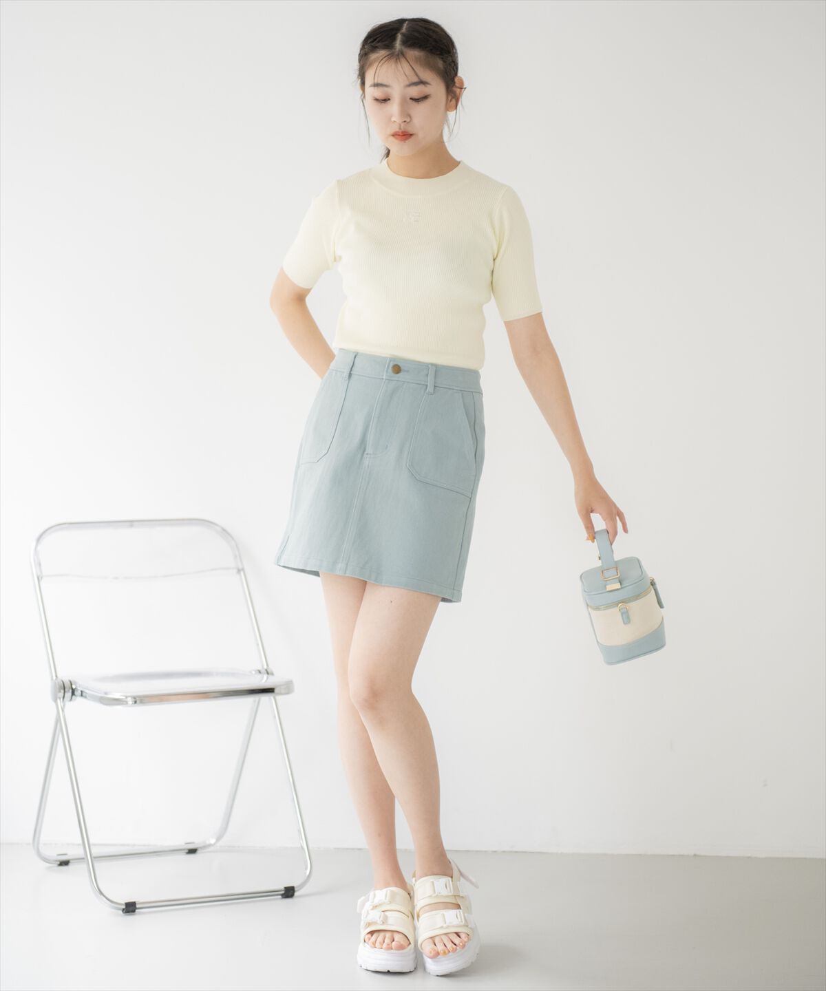 REDYAZEL「ロゴ刺繍ニット」|ニット・セーター|