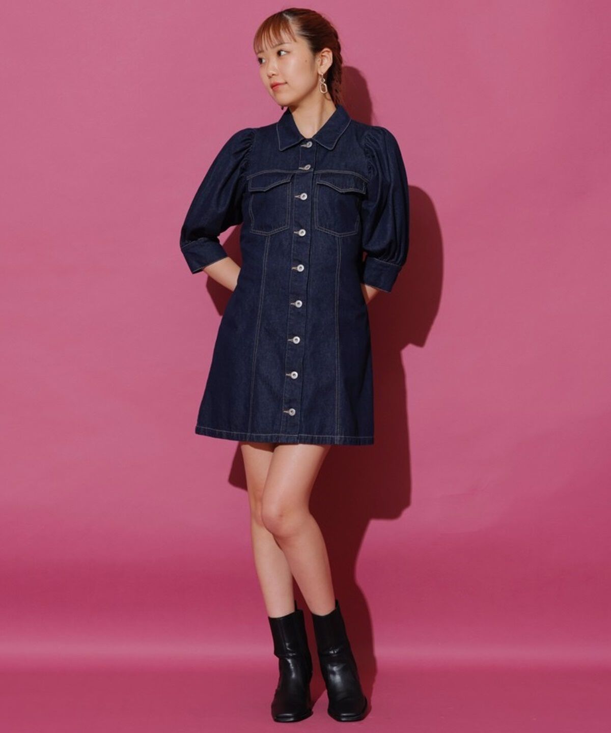 REDYAZEL「ボリュームスリーブワンピース」|ワンピース|