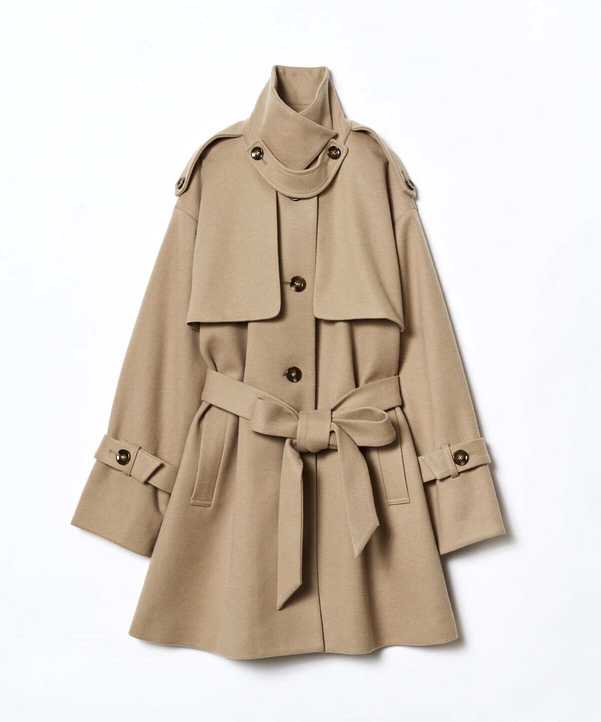 REDYAZEL「スタンドカラーショートコート」|ステンカラーコート|