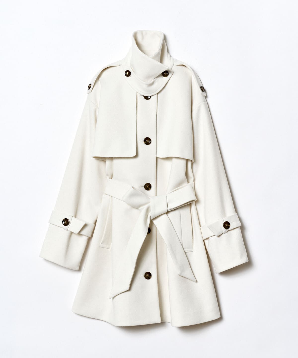 REDYAZEL「スタンドカラーショートコート」|ステンカラーコート|